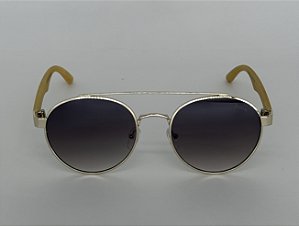 Óculos Wood Dourado