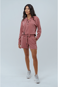 Short Inox Rose Escuro Mescla