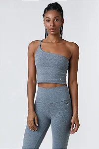 Cropped Khaleesi Cinza Mescla Claro