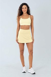 SAIA PLISSADA VERANO MANTEIGA