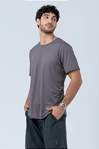 CAMISETA MASCULINA CINZA CHUMBO