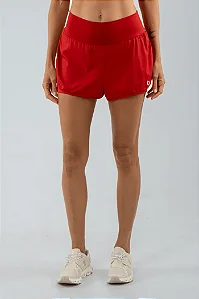SHORT FITNESS STREET BOLSO VERMELHO
