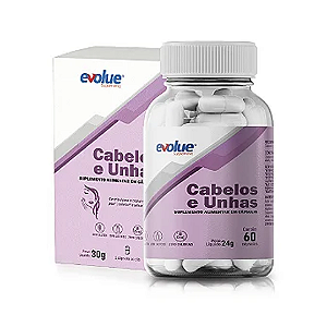 CABELOS E UNHAS 60 CAPS - EVOLUE