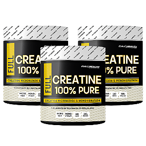 KIT 3X CREATINE 300G 100% PURA - FULL HEALTH
