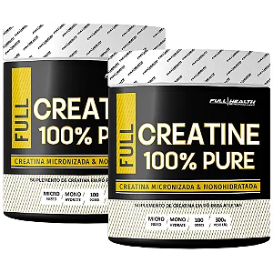 KIT 2X CREATINE 300G 100% PURA - FULL HEALTH