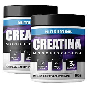 KIT 2X CREATINA 300G - NUTRILATINA