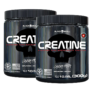 KIT 2X CREATINE PURE 300G - BLACK SKULL