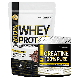 KIT WHEY PROTEIN 900G + CREATINA 300G - FULL HEALTH