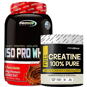 KIT ISO PRO 900G PRO SIZE + CREATINA 300G FULL HEALTH