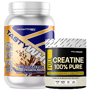KIT TASTY WHEY 900G + CREATINA 300G FULL HEALTH