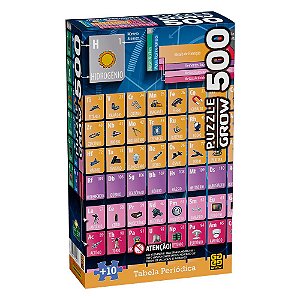 Puzzle 500 Peças - Tabela Periódica
