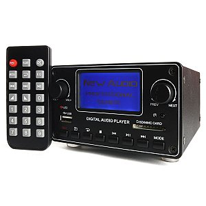 Amplificador Estéreo 2.1 Canais Bluetooth FM USB SD PAD100