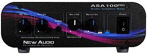 Amplificador Mixer NewAudio ASA100 c/ entrada para Microfone, entrada Auxiliar