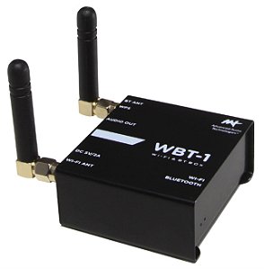 Streaming de Áudio Estéreo WiFi e Bluetooth AAT WBT-1