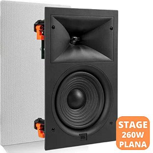 JBL Stage 260W Caixa de Embutir Plana Retangular Premium