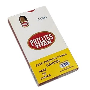 Charuto Phillies Titan Tradicional - Peteca c/ 5 un