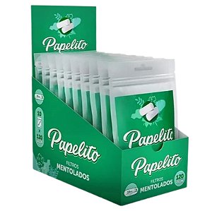 Filtro Papelito Menta 6 x 15mm - Display 10 un