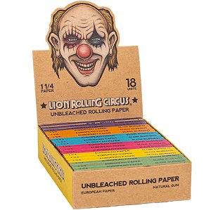 Seda Lion Rolling Circus Unbleached Mini Size - Display 18 un