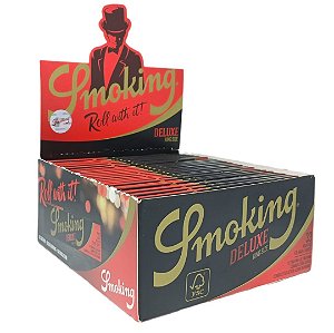 Seda Smoking Preta Deluxe King Size - Display 50 un