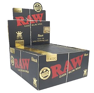 Seda Raw Classic Black Slim King Size - Display 50 un
