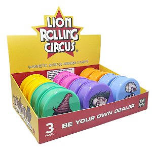 Dichavador Lion Rolling Circus Acrílico 3 Partes - Display 12 un