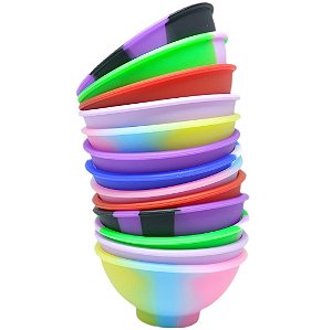 Kit Atacado 10 Cuia Silicone Colorida - 10 unidades