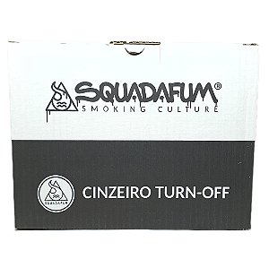 Cinzeiro Squadafum Turn Off Preto - Display 12 un