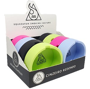 Cinzeiro Squadafum Silicone Redondo - Display 8 un