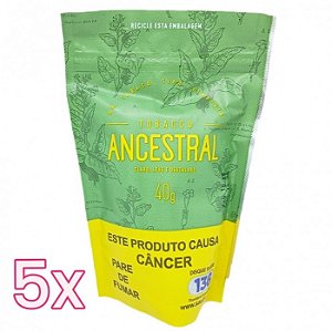 Kit Tabaco Ancestral Virginia Gold 40g - 5 unidades
