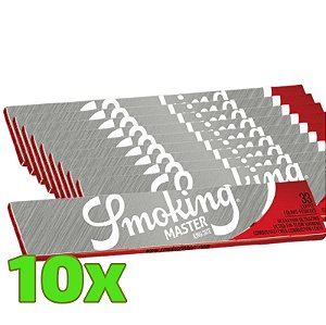 Kit Seda Smoking Prata Master King Size - 10 Unidades