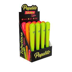 Tubelito Papelito Cores Neon - Display 12 un