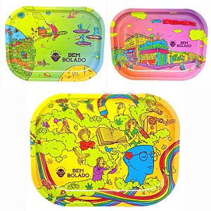 Kit Bandeja Bem Bolado Metal Pequena - 3 Unidades