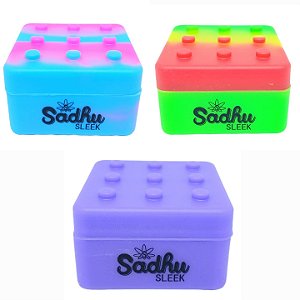 Kit Container Silicone Sadhu Lego Colorido 25ml - 3 Unidades