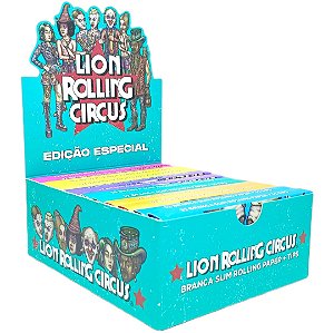 Seda Lion Rolling Circus Brasil Edition + Piteira King Size - Display 24 un