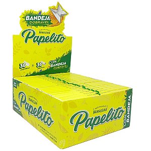 Seda Papelito Tradicional + Piteira C/ Bandeja King Size - Display 20 un