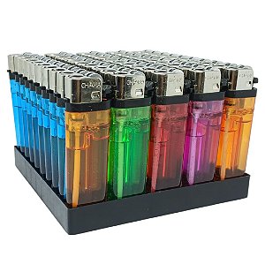 Isqueiro Chama Lighter Grande - Display 50 un
