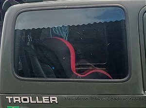 PAR BORRACHA VIDRO FIXO LATERAL TROLLER ATÉ 2008