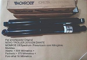 AMORTECEDOR DIANT/TRAS TROLLER T4 2015 A 2021 2 PEÇAS MONROE