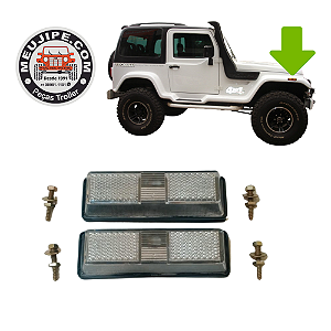 LANTERNA PISCA LATERAL TROLLER 1997 A 2008 CRISTAL - 2 PECAS