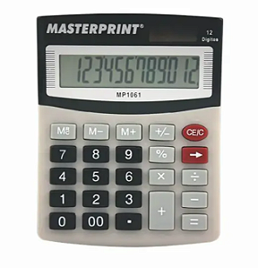 CALCULADORA MANUAL 12 DIGÍTOS - MASTERPRINT