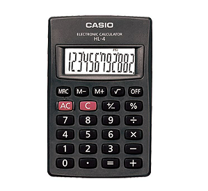 CALCULADORA BOLSO HL-4A-S4-DP 8 DIGITOS - CASIO
