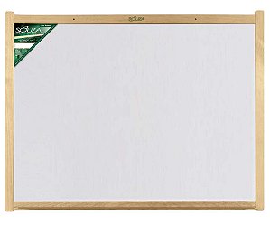 QUADRO BRANCO COM MOLDURA EM MADEIRA