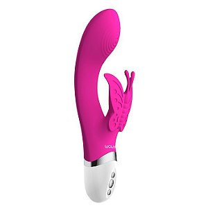 Vibrador Ponto G com Estimulador Borboleta 5 Vibrações - Butterfly Vibrator