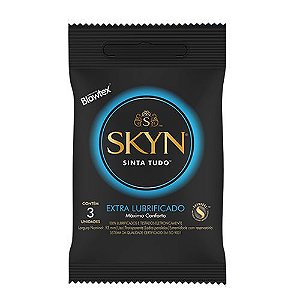 Preservativo sem Látex com Lubrificação Extra - Skyn Extra Lubrificado Blowtex