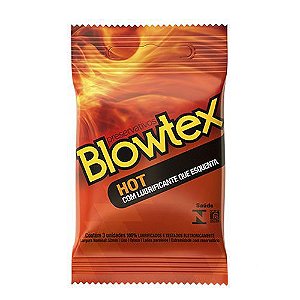 Preservativo com gel que aquece - Hot Blowtex