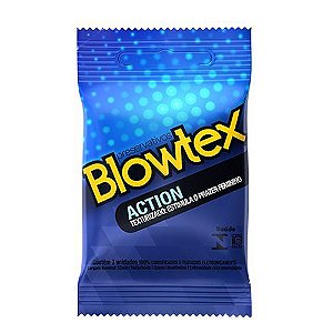 Preservativo Texturizado Anatômico - Action Blowtex