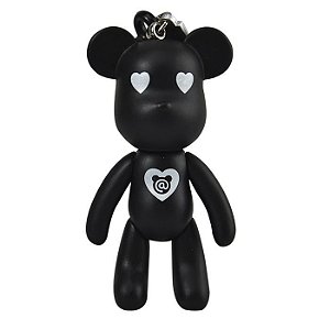 Chaveiro Popobe Coração Preto - Lovetoys