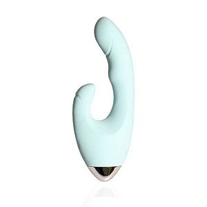 Vibrador com Estimulador  Recarregável 10 Vibrações - Crazy Finger Brothers