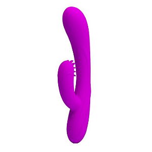 Vibrador recarregável com estimulador e 30 vibrações - Harry Pretty Love