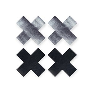 Adesivo de Seios Formato X Cross Pattern Nipple Pasties - Lovetoy